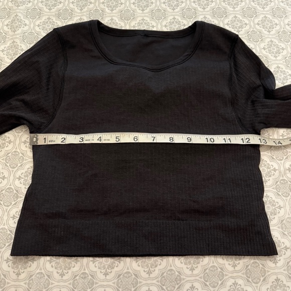 Lululemon Ebb to Street Long Sleeve Black Size 4 - Picture 14 of 16